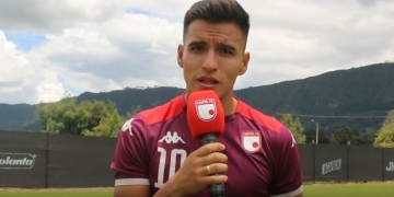 Jhon Velásquez y felicidad por volver al gol con Santa Fe