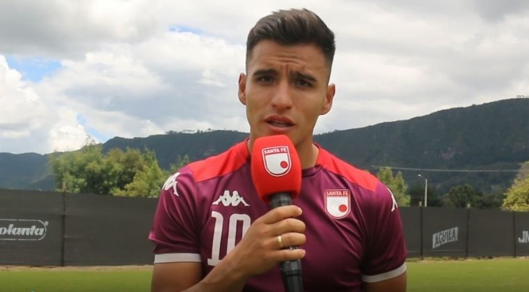 Jhon Velásquez y felicidad por volver al gol con Santa Fe