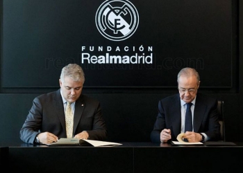 ¿Qué carta firmaron Florentino e Iván Duque en Real Madrid?
