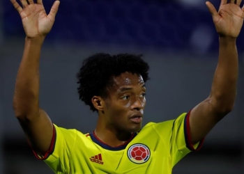 Cuadrado, el gol y su nuevo récord con la Selección Colombia