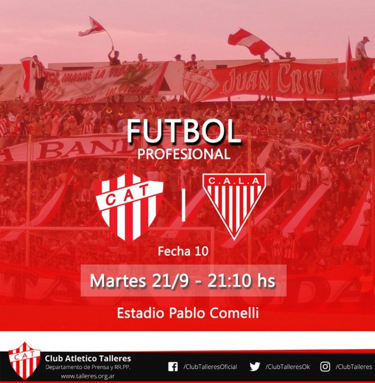 Qué canal transmite Los Andes vs. Talleres RE por la Primera B