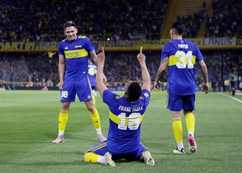 Frank Fabra: gol con Boca Juniors y celebración con dedicatoria especial al cielo