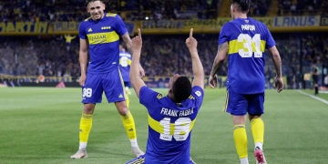 Frank Fabra: gol con Boca Juniors y celebración con dedicatoria especial al cielo