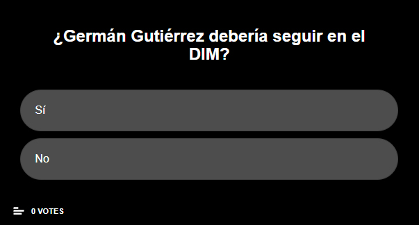 ¿Germán Gutiérrez debería seguir en el DIM?