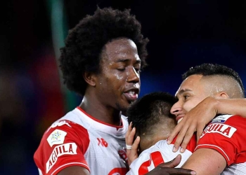 'La Roca' Sánchez y el golazo con el que se estrenó en el fútbol colombiano
