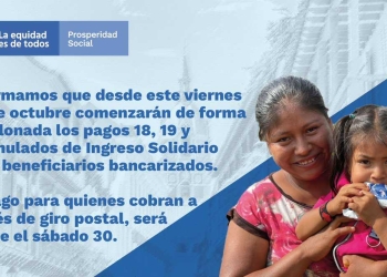 Pagos vigentes hoy en el Ingreso Solidario