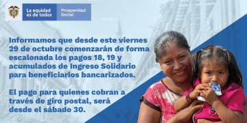 Pagos vigentes hoy en el Ingreso Solidario
