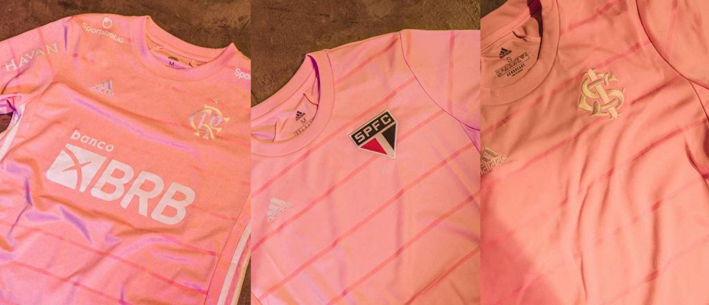 Flamengo, Inter y Sao Paulo estrenan camisetas por el octubre rosa