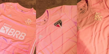 Flamengo, Inter y Sao Paulo estrenan camisetas por el octubre rosa