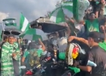 Impresionante bienvenida a Atlético Nacional en Pereira