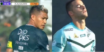 El blooper de Teo Gutiérrez en la derrota parcial del Deportivo Cali