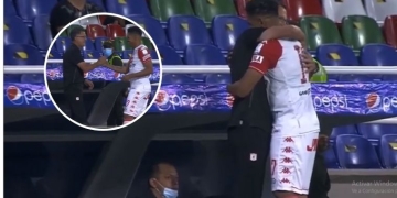 El abrazo entre Juan Carlos Osorio y Álex Mejía