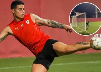 Se acerca el debut de James Rodríguez con A-Rayyan ¡Vea su golazo de tiro libre!