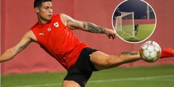 Se acerca el debut de James Rodríguez con A-Rayyan ¡Vea su golazo de tiro libre!