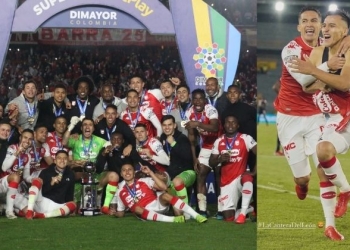 La cantera de Independiente Santa Fe se vio reflejada este miércoles cuando alzaron el titulo de la Superliga tras vencer con un marcador global de 5-3 al América de Cali.