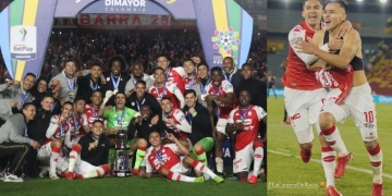 La cantera de Independiente Santa Fe se vio reflejada este miércoles cuando alzaron el titulo de la Superliga tras vencer con un marcador global de 5-3 al América de Cali.