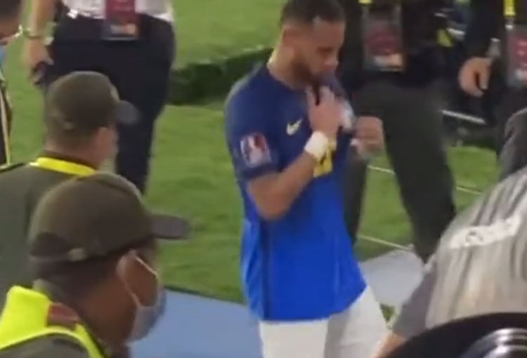 El gesto de Neymar a los insultos en el Metropolitano