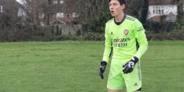 Alexei Rojas, portero colombiano del Arsenal, confesó su cariño por Santa Fe 