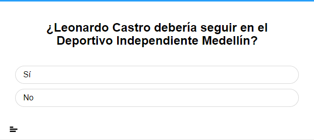 ¿Leonardo Castro debería seguir en el Deportivo Independiente Medellín?