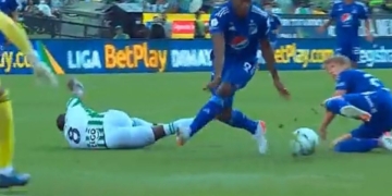¿Era penal sobre Dorlan Pabón en el Nacional vs. Millonarios?