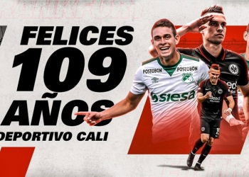 Mensaje de Eintracht Frankfurt y declaración de amor de Borré por los 109 años de Deportivo Cali