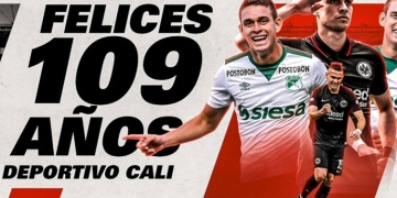 Mensaje de Eintracht Frankfurt y declaración de amor de Borré por los 109 años de Deportivo Cali