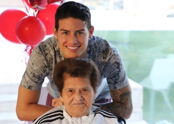 Sentida despedida de James Rodríguez a su abuela