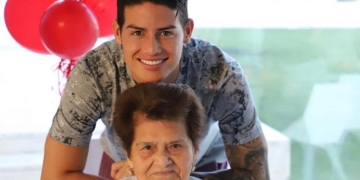 Sentida despedida de James Rodríguez a su abuela