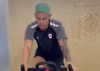 Video: así se prepara James para el regreso en Al Rayyan