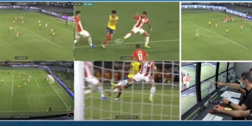 Lo que se dijo en el VAR cuando Luis Díaz cayó en el área