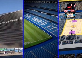 Santiago Bernabéu: Césped y escenario retráctil para otros deportes