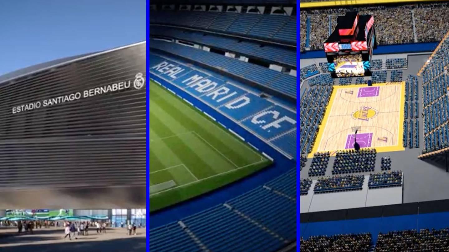 Santiago Bernabéu: Césped y escenario retráctil para otros deportes