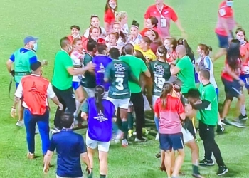 Batalla campal en la eliminación del Deportivo Cali femenino