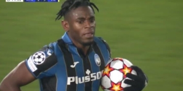 Gol de Duván Zapata y eliminación de Atalanta en Champions League