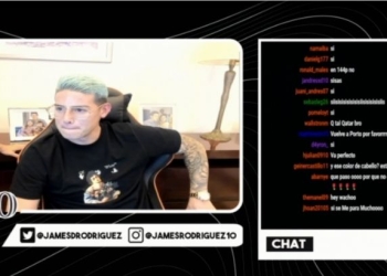 James Rodríguez reapareció en Twitch,