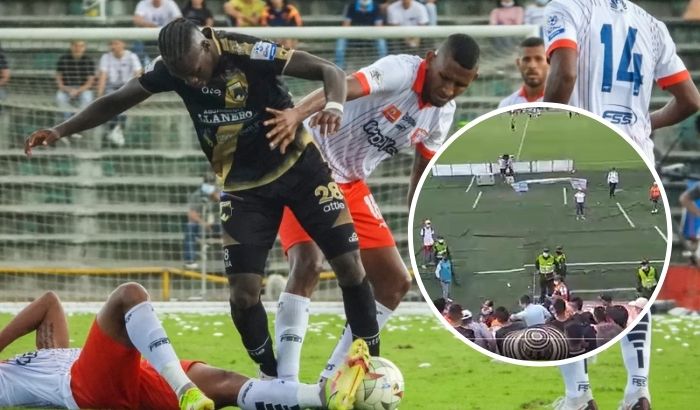 Lo que pasó en el estadio de Llaneros al momento del polémico gol de Unión Magdalena