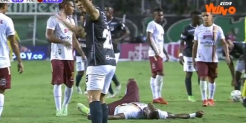 Sergio Mosquera y el llanto tras lesionarse en la final