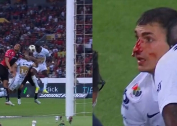 Dinenno en semifinal de la Liga MX: gol a Camilo Vargas, golpe en su nariz y expulsión
