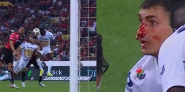 Dinenno en semifinal de la Liga MX: gol a Camilo Vargas, golpe en su nariz y expulsión