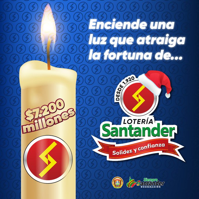 Foto tomada del Twitter oficial de la Lotería de Santander