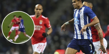 Luis Díaz en el clásico: asistencia de lujo y el golpazo que recibió de Otamendi