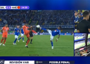El penalti de la polémica en Millonarios vs América