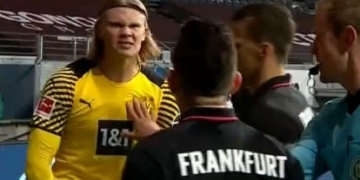 Borré dio su versión sobre el conato de bronca con Haaland