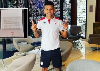 Santa Fe: ¡La sorpresa con la que se encontró Wilson Morelo en el camerino!