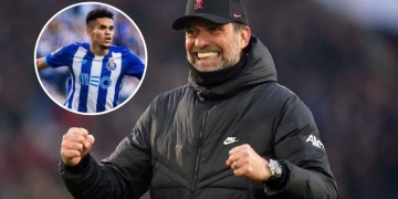 luis diaz y jurgen klopp