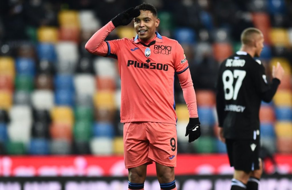 Luis Fernando Muriel, ausente en el partido de Atalanta contra Lazio