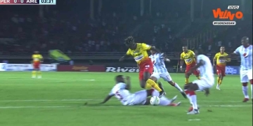 Comenzó mal América: 5 minutos, penal en contra y fallo increíble de Sierra