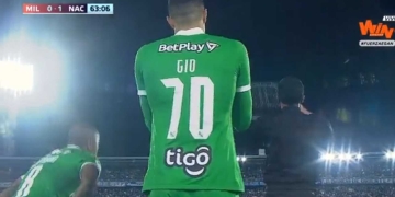 Gio Moreno volvió a jugar en el fútbol colombiano en discreto partido