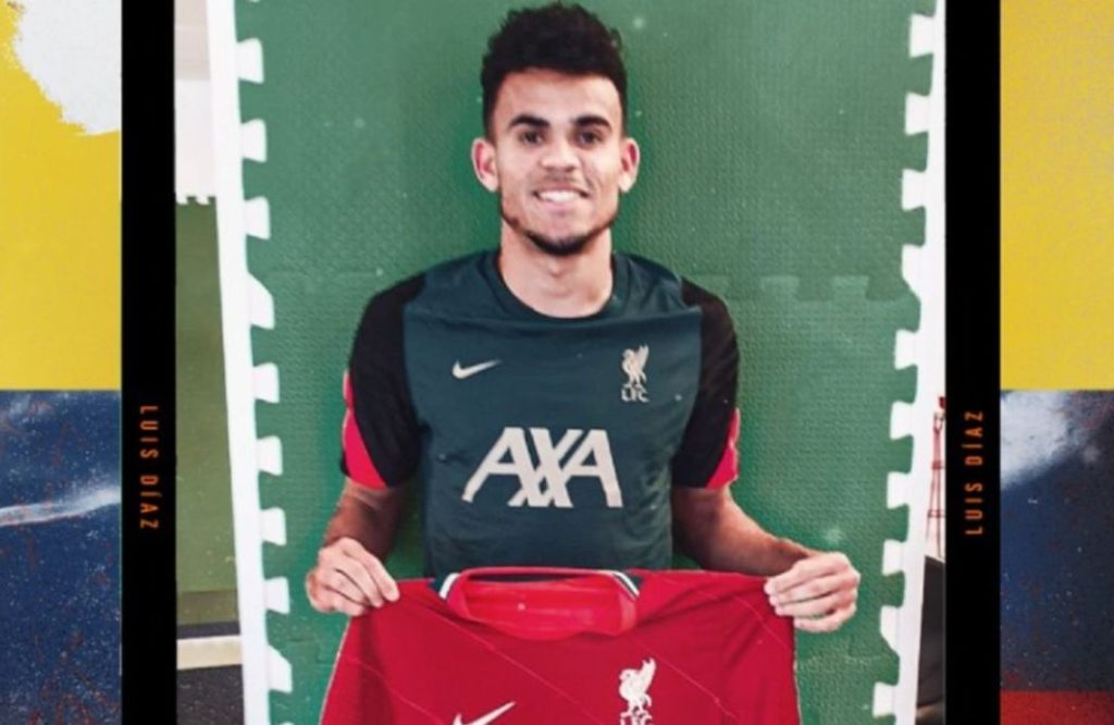 Un colombiano llega a Anfield: Luis Díaz es nuevo jugador del Liverpool