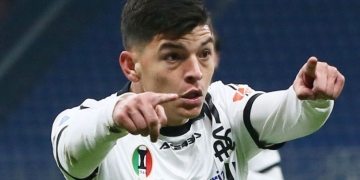 El primer gol de Kevin Agudelo en la temporada con Spezia: ¡Al Milan en San Siro!